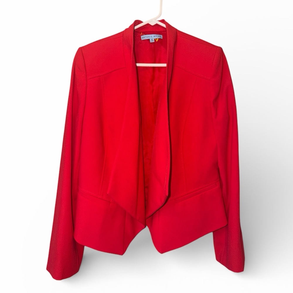 ANTONIO MELANI Vibrant Scarlet Blazer